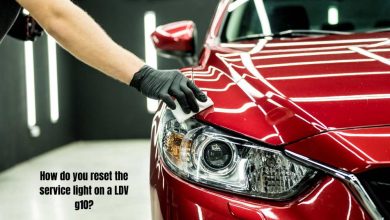 How do you reset the service light on a LDV g10