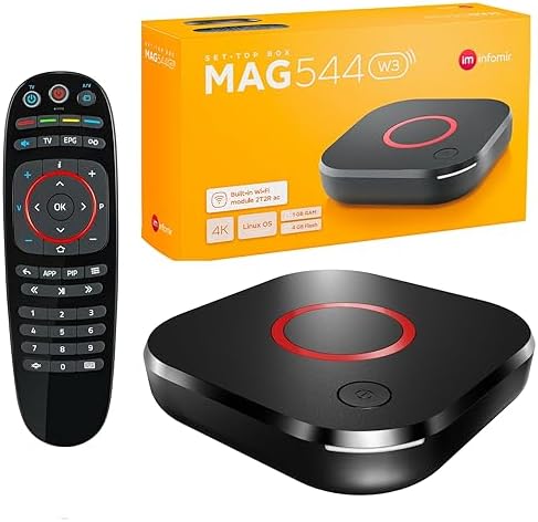 MAG 544w3 IPTV With Built-in 2T2R ac Wifi Module 4K Set-Top Box